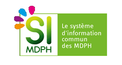 Logo dédié au travaux relatifs à l'installation du nouveau système d'information des MDPH